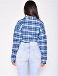 Chemise courte à carreaux