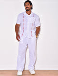Chemise en lin à motifs flèches