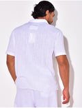 Chemise en lin à motifs flèches