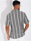 Chemise en lin à rayures