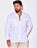 Chemise en lin avec poches