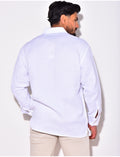 Chemise en lin avec poches