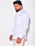 Chemise en lin avec poches