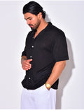 Chemise en maille ajourée