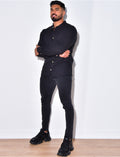 Chemise fine manche longues à petit col