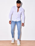 Chemise fine manches longues