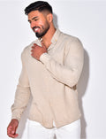 Chemise fluide à manches longues