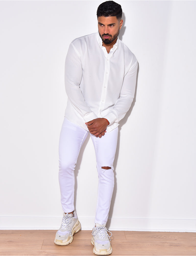 Chemise fluide à manches longues