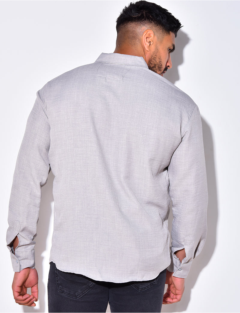Chemise fluide à manches longues