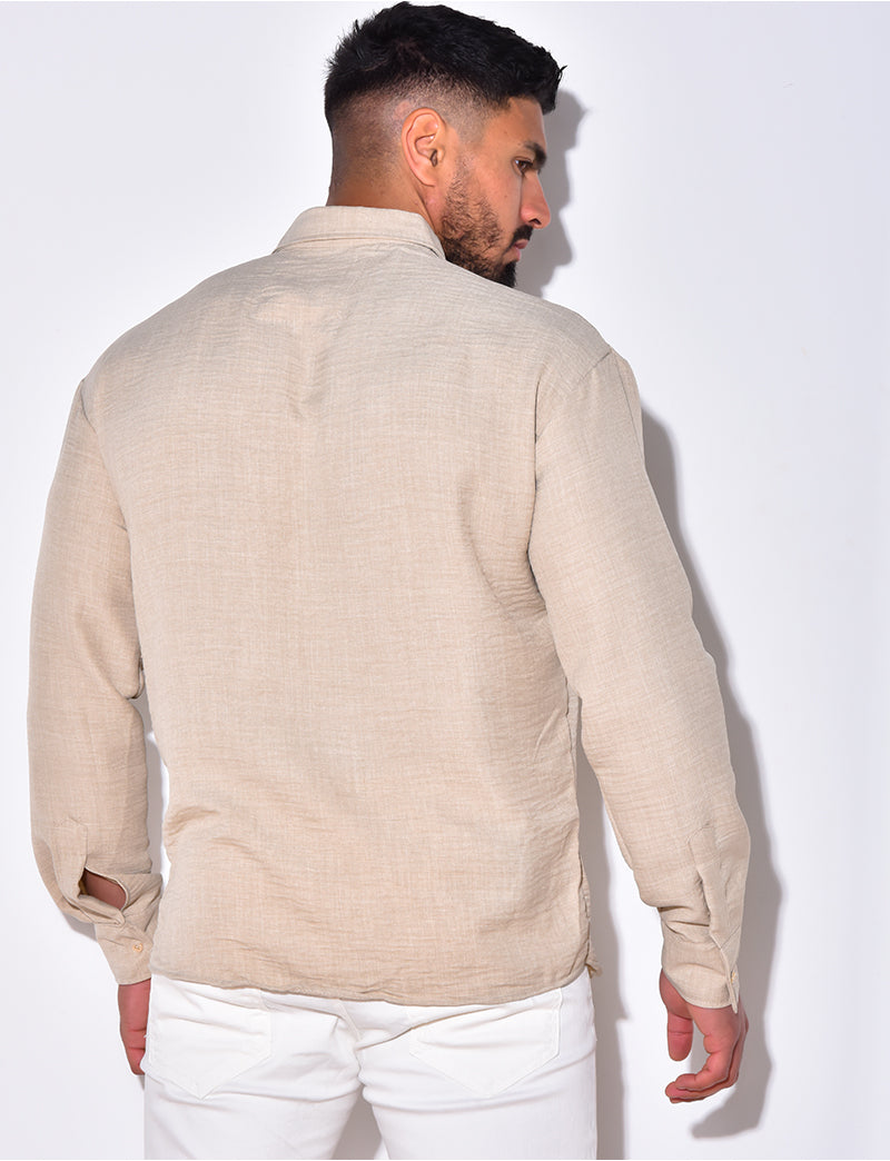 Chemise fluide à manches longues