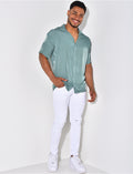 Chemise fluide irisée homme