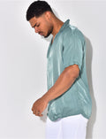 Chemise fluide irisée homme