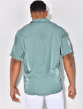 Chemise fluide irisée homme
