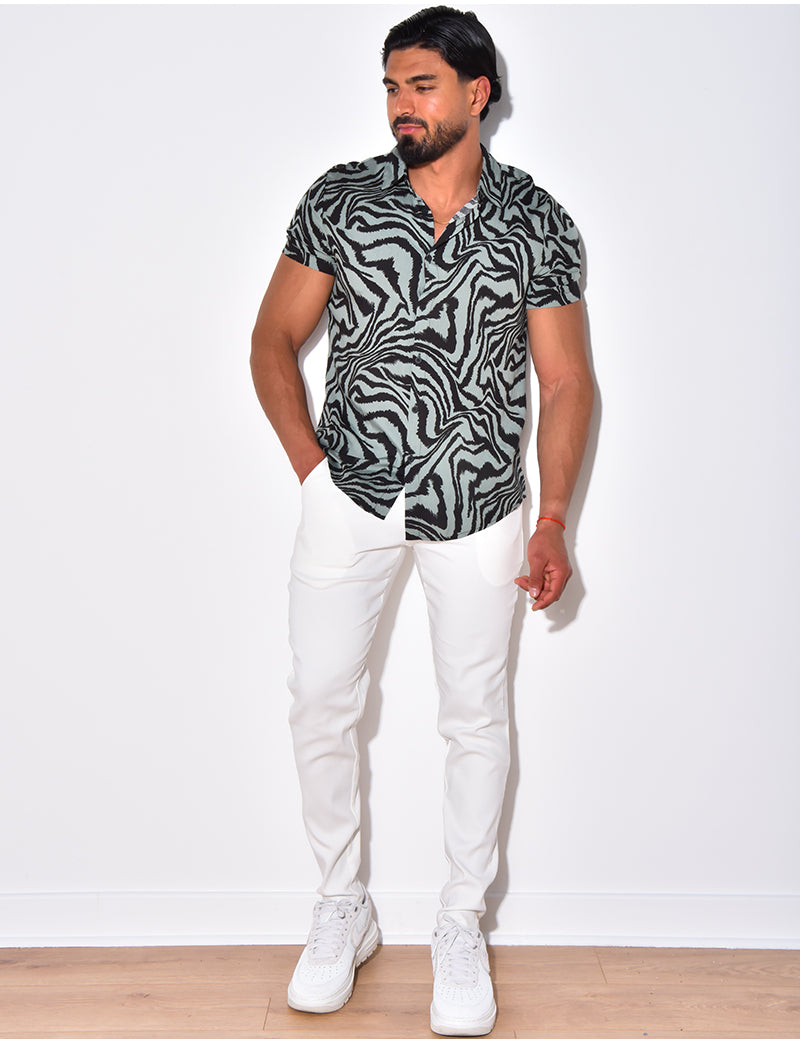 Chemise homme à motif