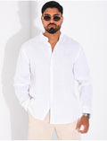 Chemise Homme en lin à col rond