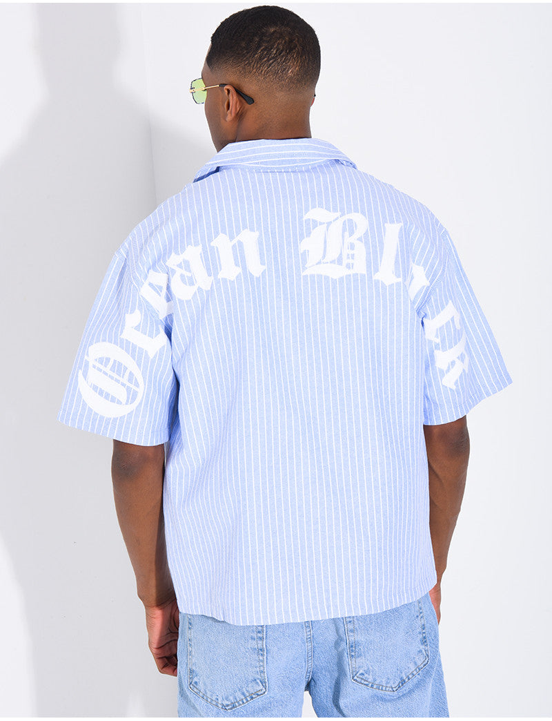 Chemise Homme rayée "Ocean Block"