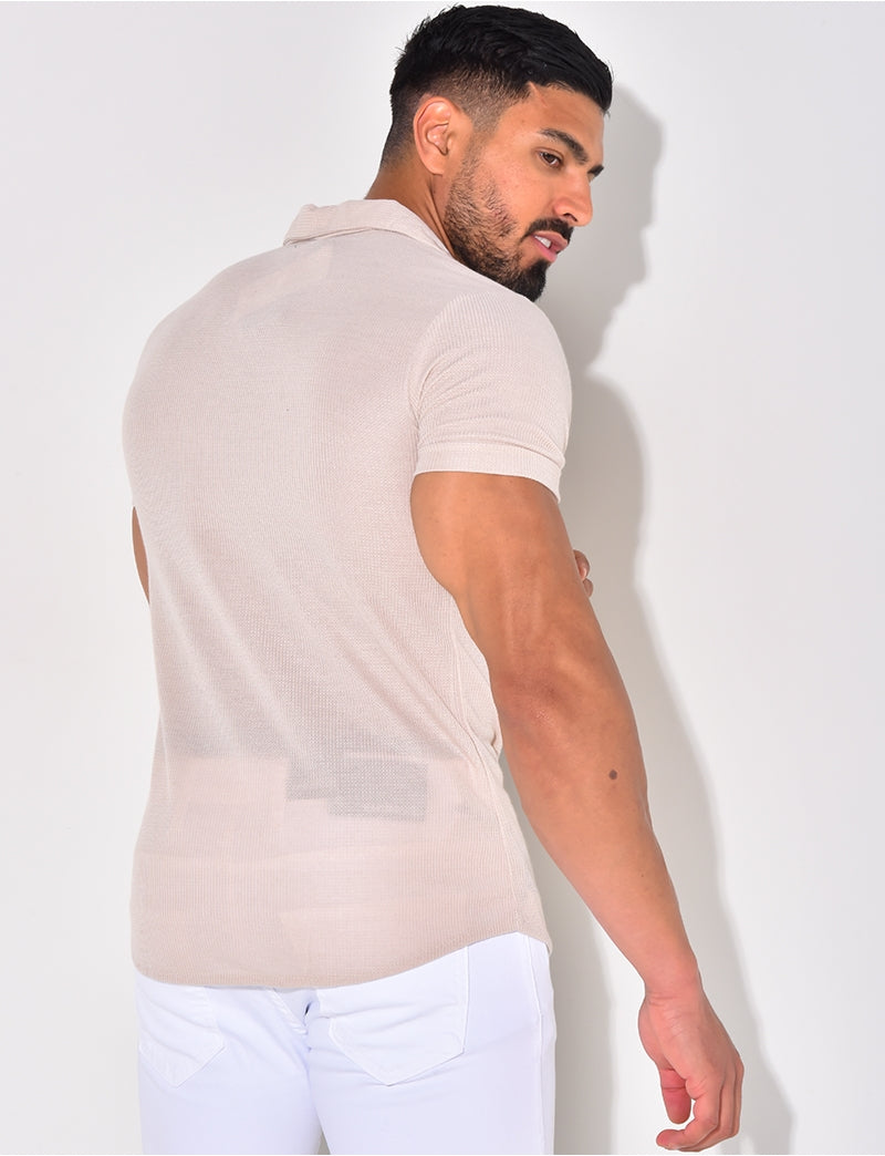 Chemise légére à relief