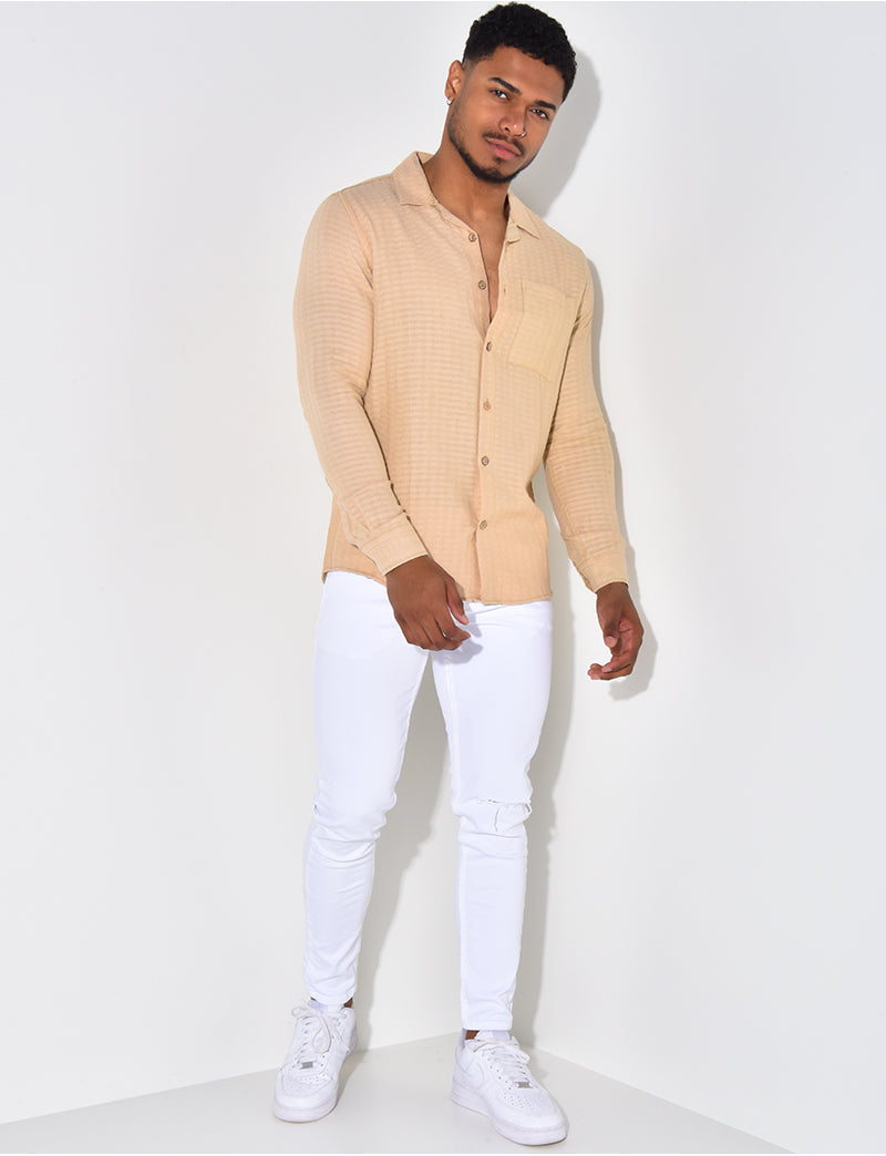 Chemise légère texturée