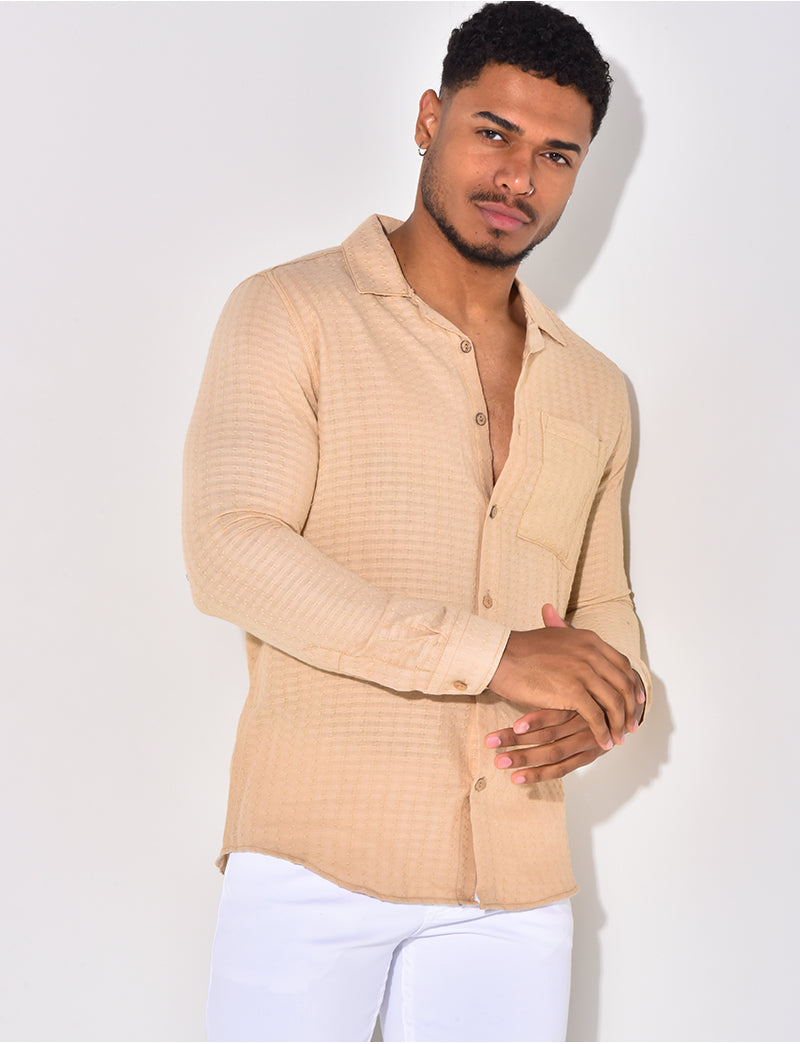 Chemise légère texturée