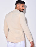 Chemise manche longues à petit col