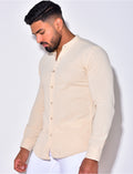 Chemise manche longues à petit col