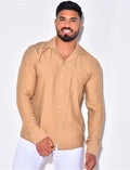 Chemise manche longues avec poche
