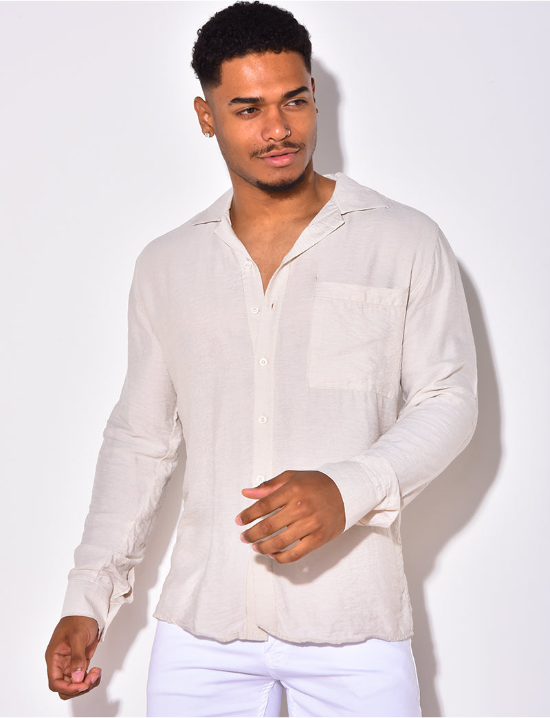 Chemise manche longues avec poches