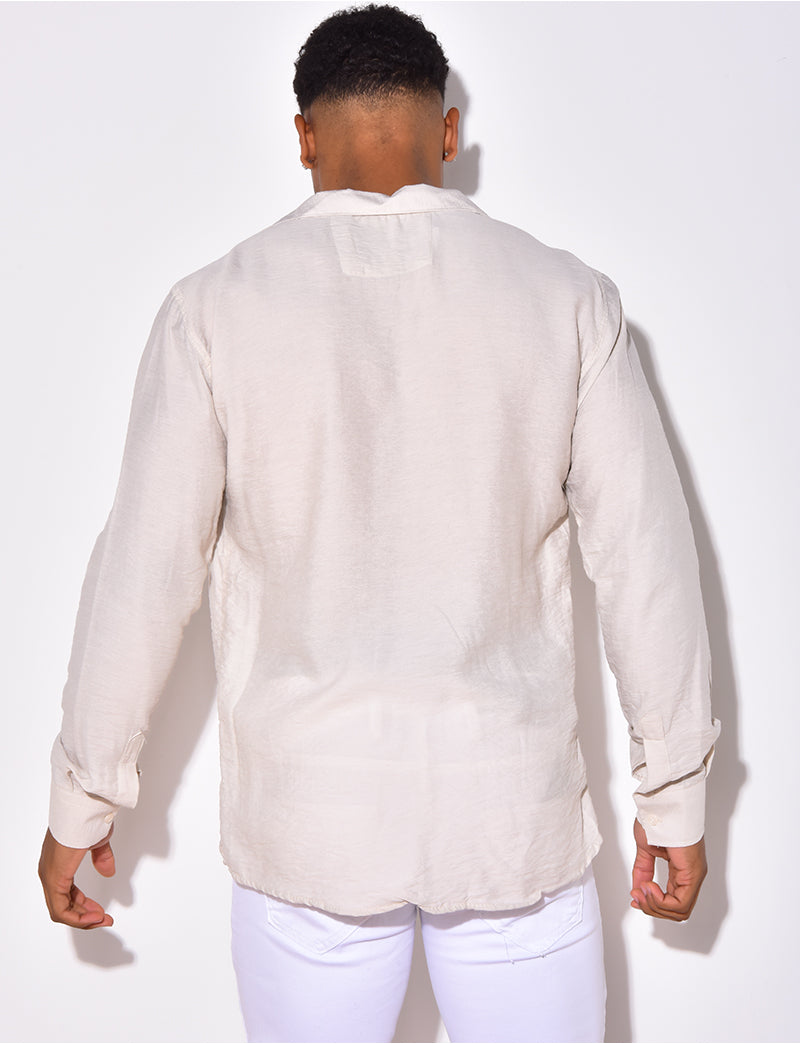 Chemise manche longues avec poches