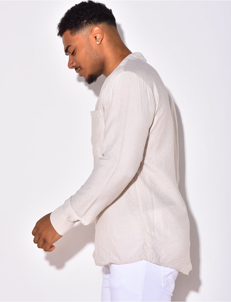 Chemise manche longues avec poches