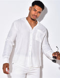 Chemise manche longues avec poches
