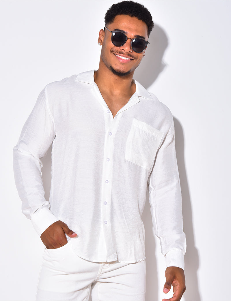 Chemise manche longues avec poches
