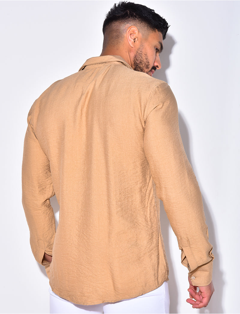 Chemise manche longues avec poche