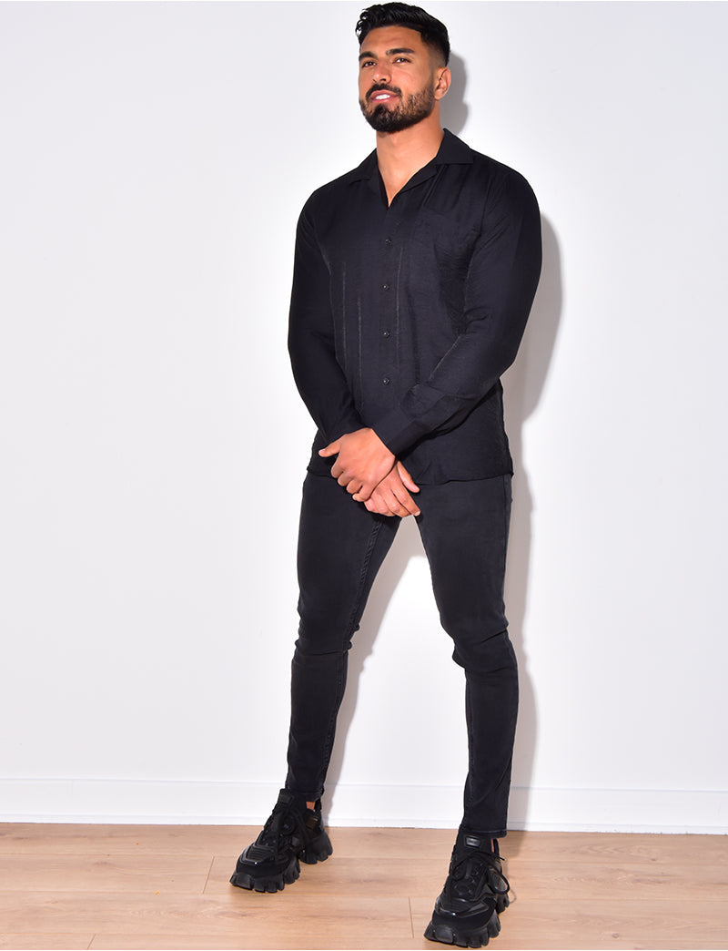 Chemise manche longues avec poche