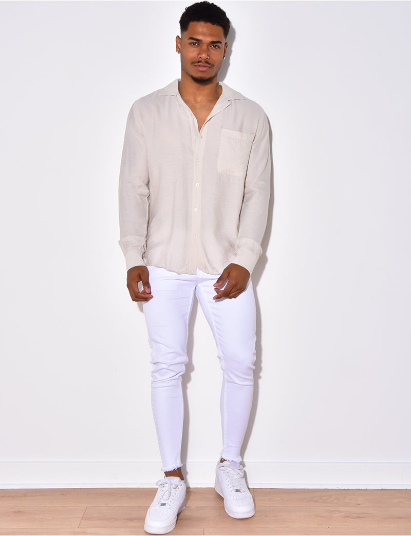 Chemise manche longues avec poches