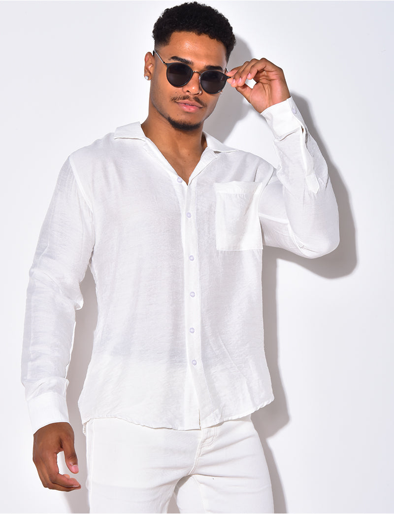 Chemise manche longues avec poches