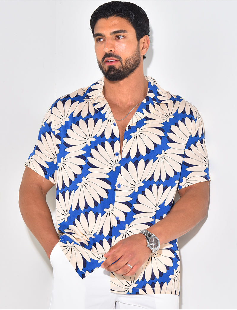 Chemise manches courtes à motifs