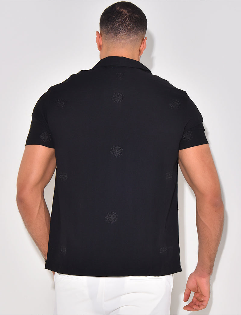 Chemise légère motifs brodés