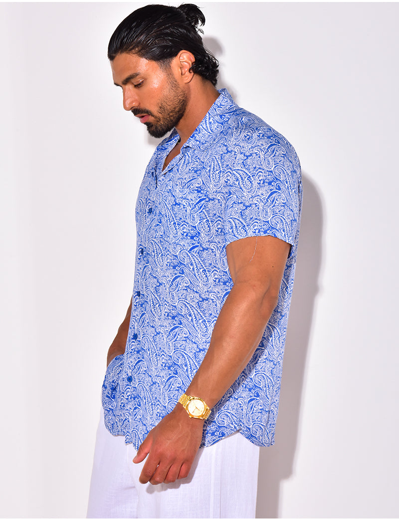 Chemise manches courtes à motifs
