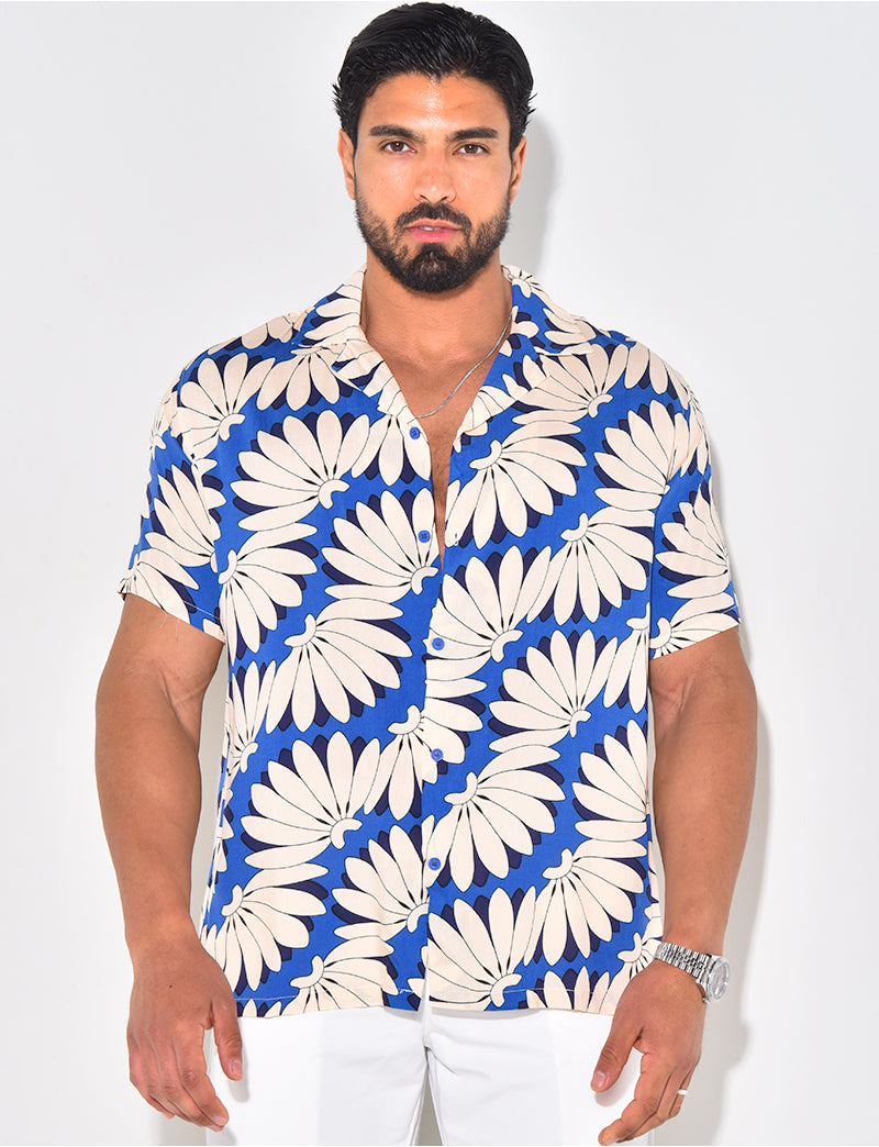 Chemise manches courtes à motifs