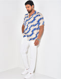 Chemise manches courtes à motifs