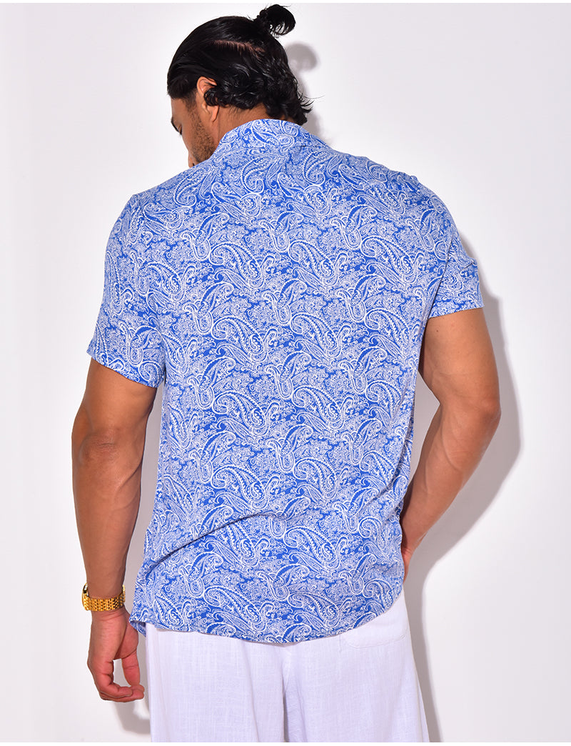 Chemise manches courtes à motifs