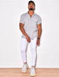Chemise manches courtes à poches