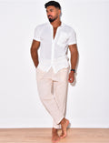 Chemise manches courtes à poches