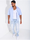 Chemise manches courtes à rayures