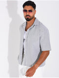 Chemise manches courtes à rayures