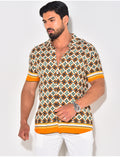 Chemise manches courtes à rayures