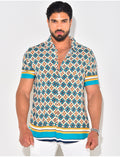 Chemise manches courtes à rayures