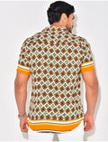 Chemise manches courtes à rayures