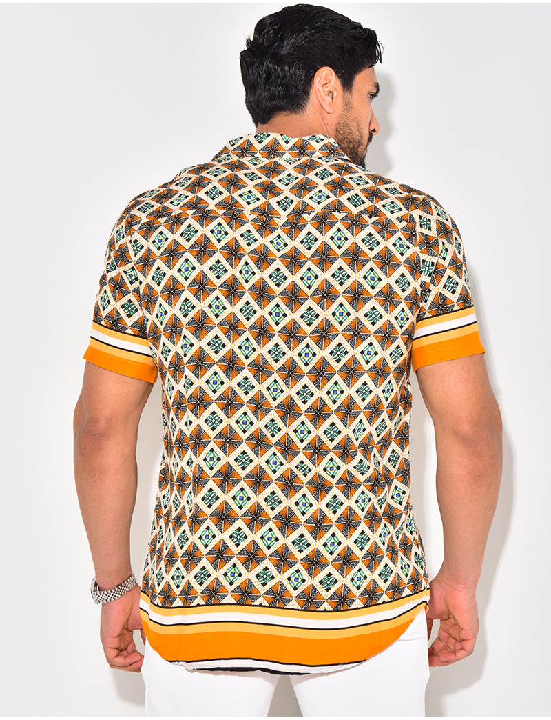 Chemise manches courtes à rayures
