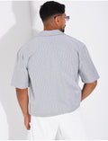 Chemise manches courtes à rayures